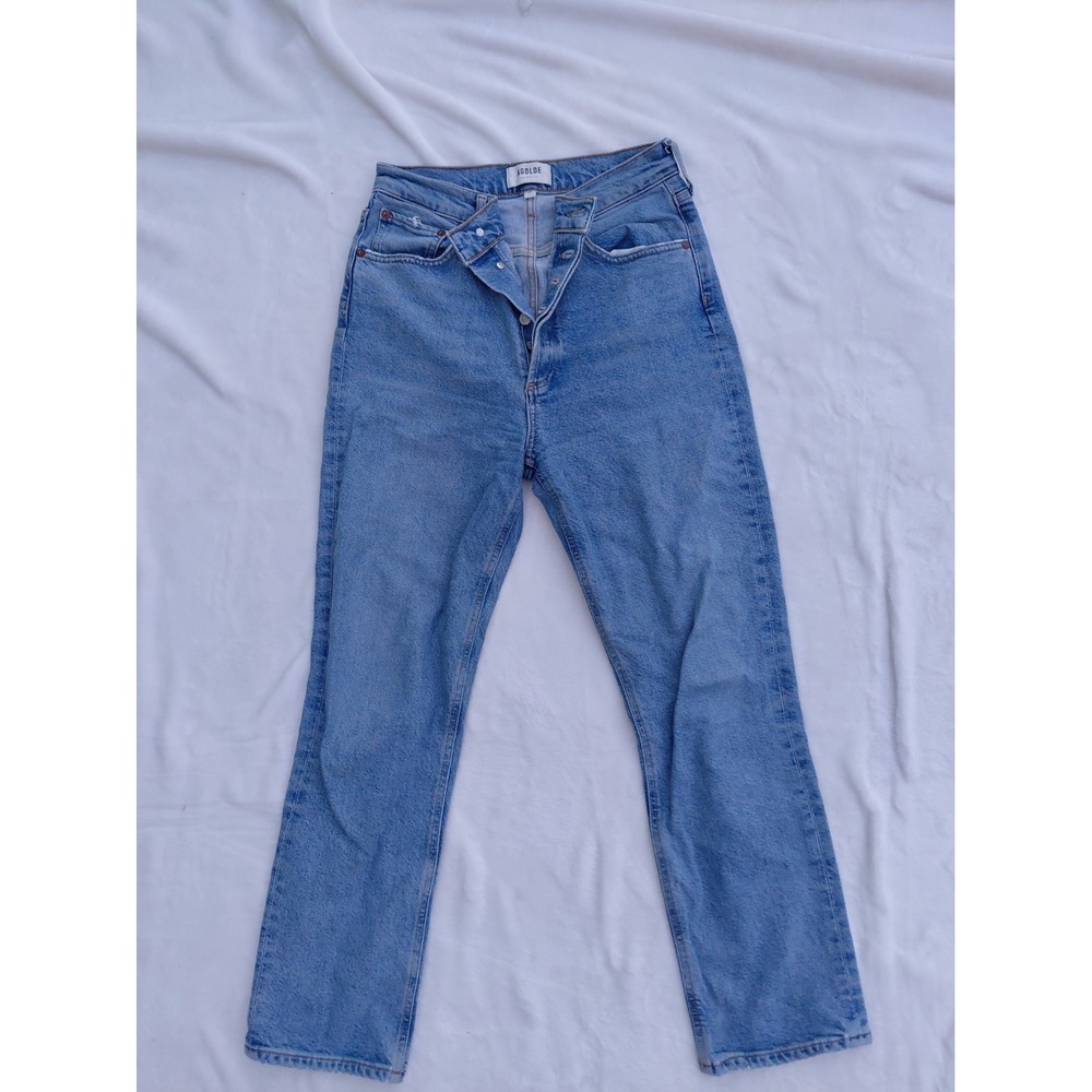 AGOLDE 90's Pinch Jeans Women's Light Wash Button Fly Straight Leg Size 26 Soft